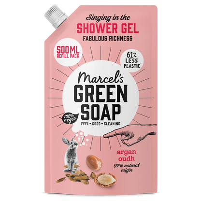 Douchegel Navulling Argan & Oudh