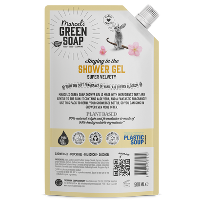 Douchegel Navulling Vanille & Kersenbloesem