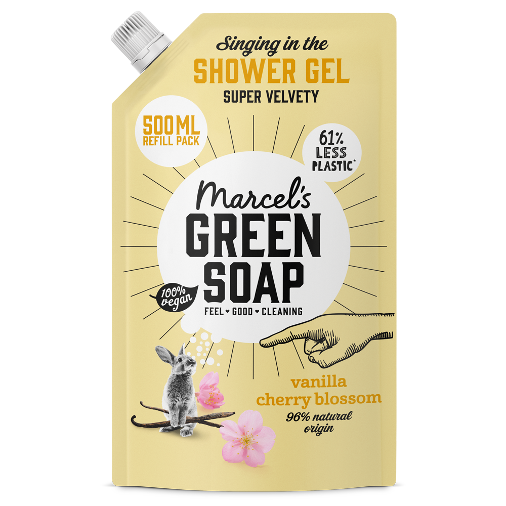 Douchegel Navulling Vanille & Kersenbloesem