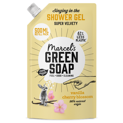 Douchegel Navulling Vanille & Kersenbloesem