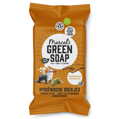 Hygiënische Schoonmaakdoekjes Sandelhout & Kardemom