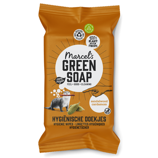 Hygiënische Schoonmaakdoekjes Sandelhout & Kardemom