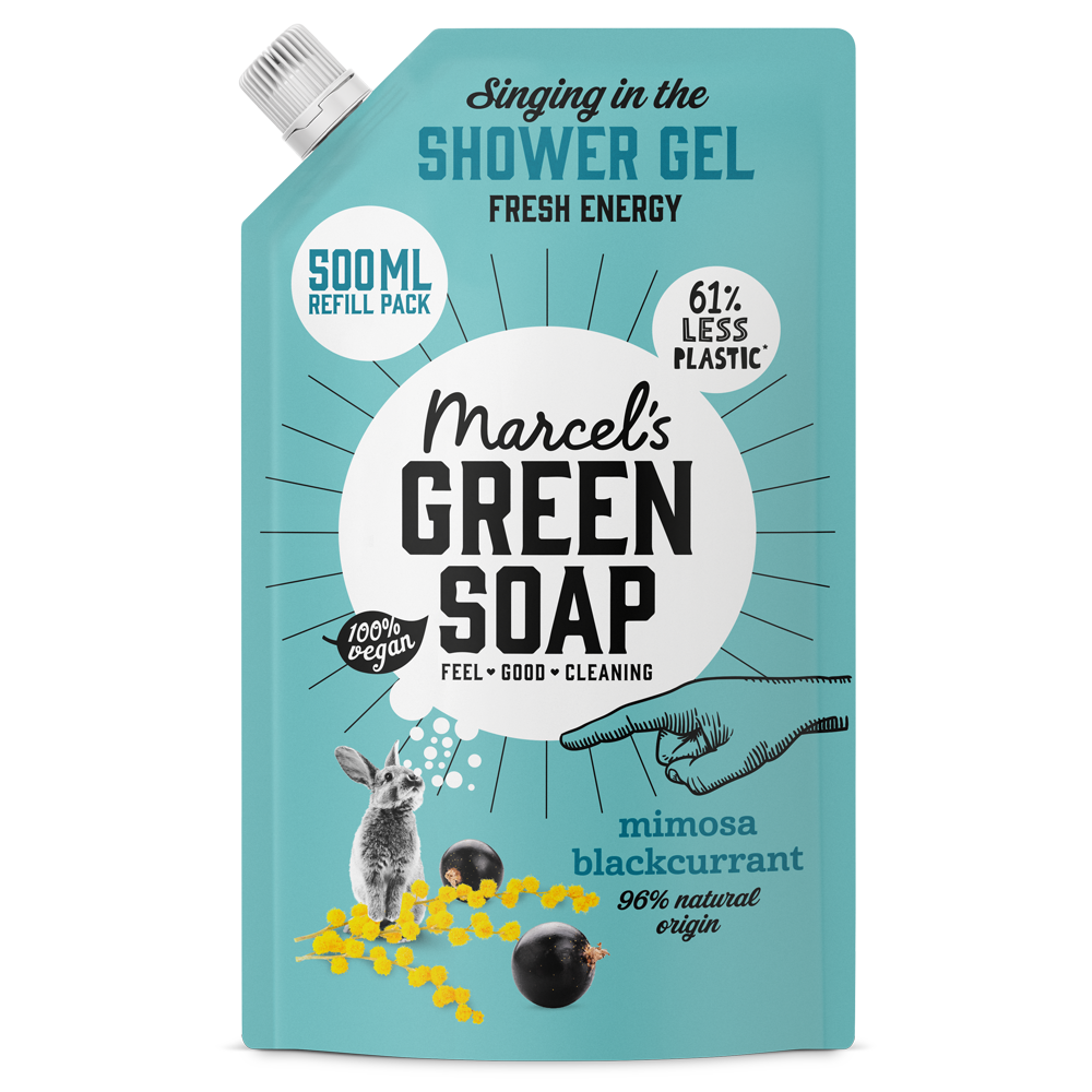 Douchegel Navulling Mimosa & Zwarte Bes