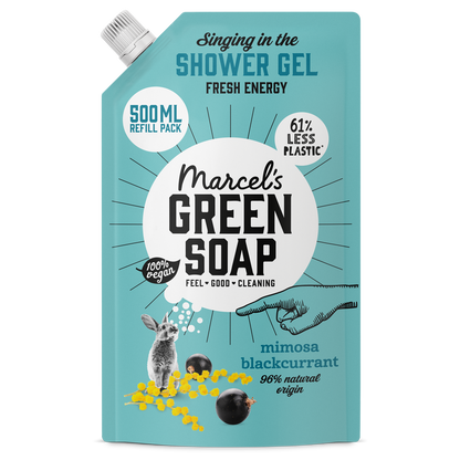 Douchegel Navulling Mimosa & Zwarte Bes