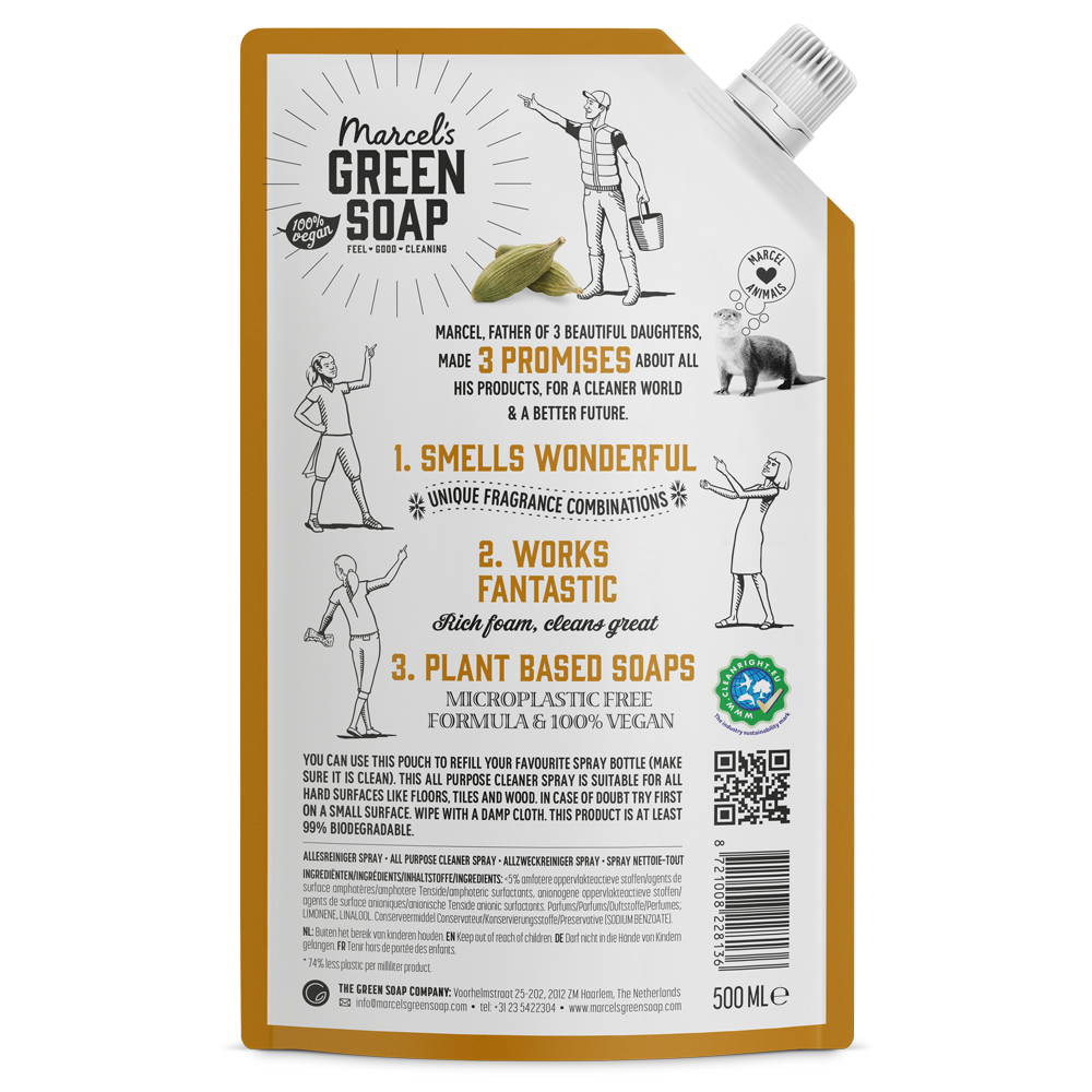 Allesreiniger Spray Navulling Sandelhout & Kardemom