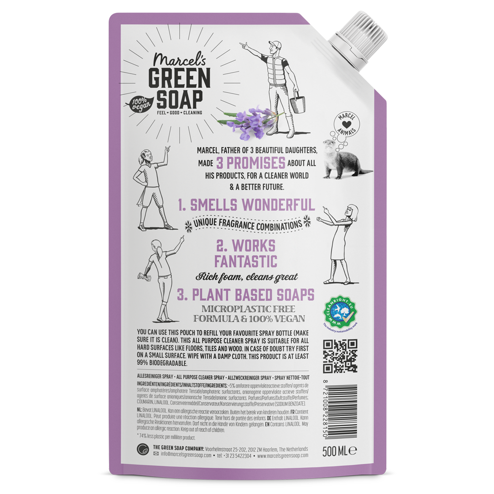 Allesreiniger Spray Navulling Lavendel & Rozemarijn