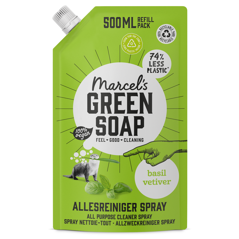 Allesreiniger Spray Navulling Basilicum & Vetiver
