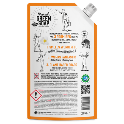 Afwasmiddel Navulling Sinaasappel & Jasmijn