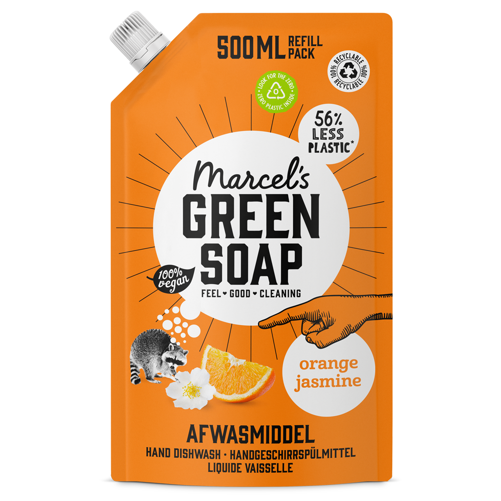 Afwasmiddel Navulling Sinaasappel & Jasmijn