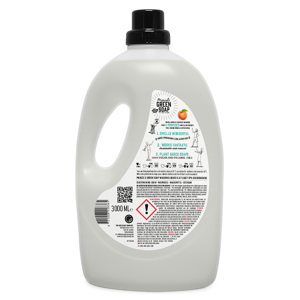 Kleur Wasmiddel Perzik & Jasmijn 3L