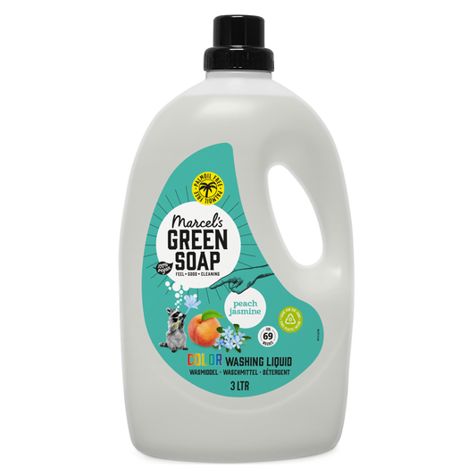 Kleur Wasmiddel Perzik & Jasmijn 3L