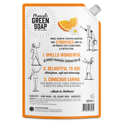 Handzeep Navulling Sinaasappel & Jasmijn 1L