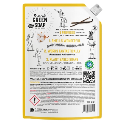 Universeel Wasmiddel Navulling Vanille & Katoen