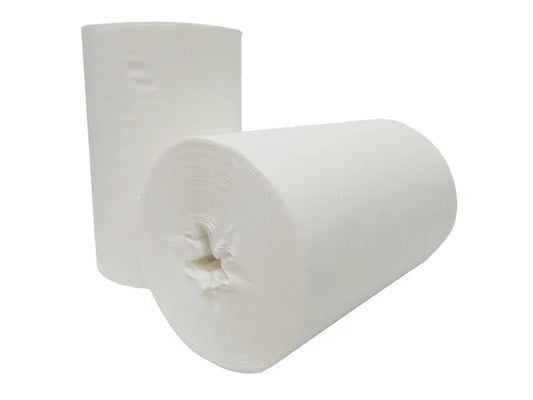 Mini Poetspapier 20cmx115m Cellulose 1-Laags zonder kern 12 Rollen