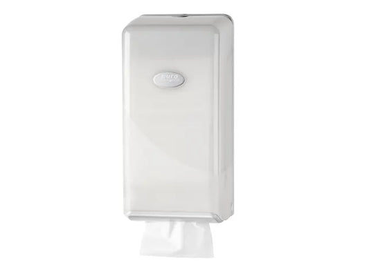 Pearl White toiletpapierdispenser | Bulkpack