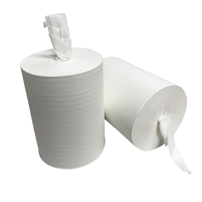 Midi Poetsrol Wit – 6 rollen van 275 meter - 22 cm breed (118026)