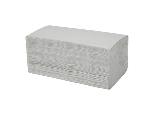 Handdoekpapier v-fold recycled wit 2-laags 22 x 22.5 cm 20 x 200 sheets
