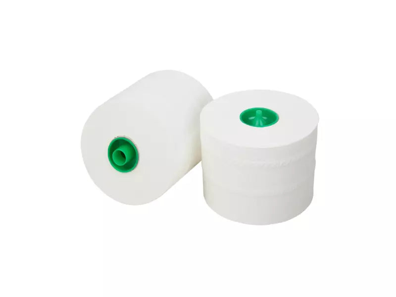 Toiletpapier met dop cellulose wit 2-laags 100 meter 36 rol