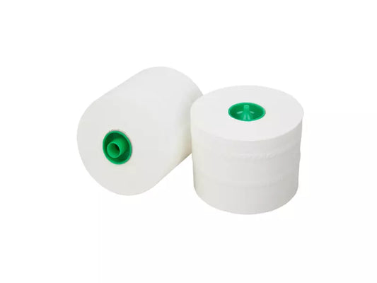 Toiletpapier met dop cellulose wit 2-laags 100 meter 36 rol