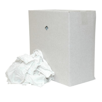 Witte katoenen poetslappen – gesneden lakens, dunne kwaliteit (10 kg) - 10 kg