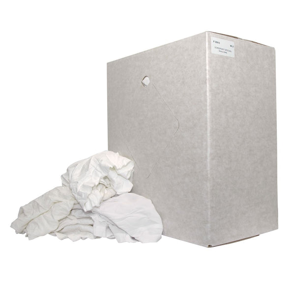 Poetsdoeken P25610 witte lappen 10kg scheepskwaliteit (oud en gewassen textiel) 10kg (P25610) - 10kg