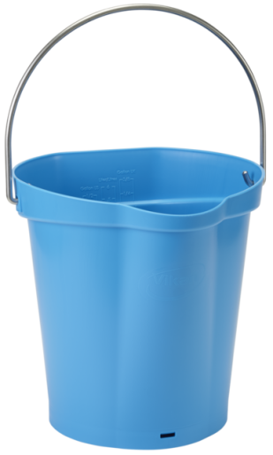 Vikan Emmer 5686 – 12 liter, hygiënische schoonmaakemmer met schenktuit