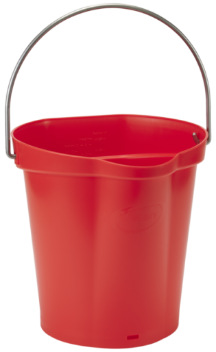 Vikan Emmer 5686 – 12 liter, hygiënische schoonmaakemmer met schenktuit