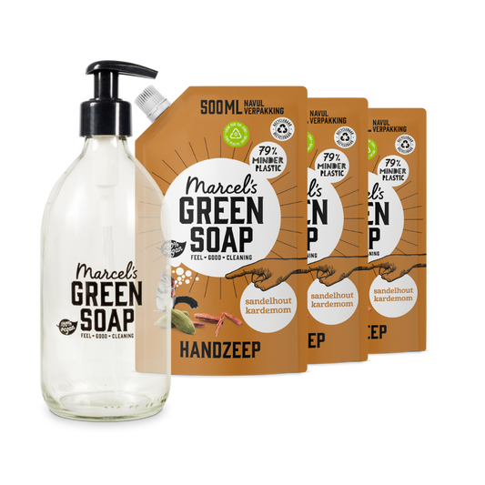 Glazen Fles Navulbundel Sandelhout & Kardemom