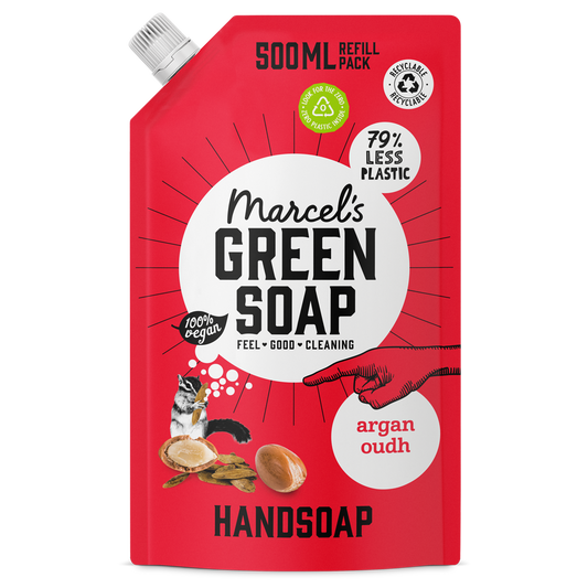 Handzeep Navulling Argan & Oudh