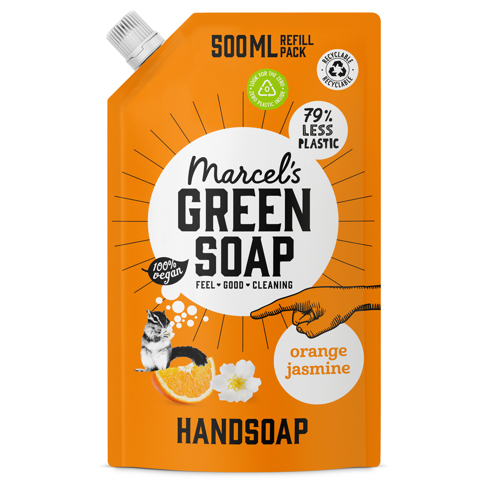 Handzeep Navulling Sinaasappel & Jasmijn