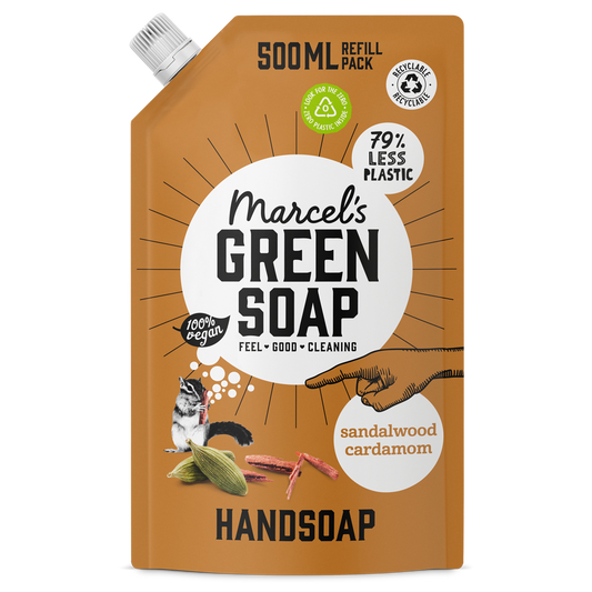 Handzeep Navulling Sandelhout & Kardemom