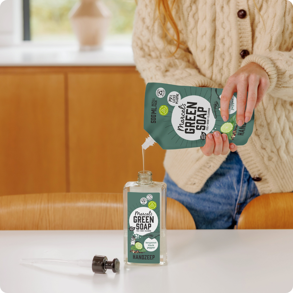 Handzeep Navulling Bergamot & Black Pepper