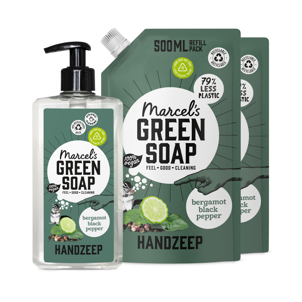 Handzeep Navulbundel Bergamot & Black Pepper - stuk