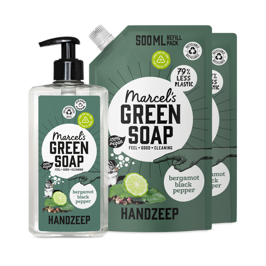 Handzeep Navulbundel Bergamot & Black Pepper - stuk