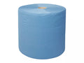 Probio industriepapier cellulose 3-laags blauw, rol 380 m