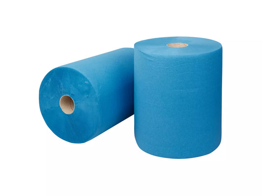 Industriepapier Recycled Blauw 2-laags 380m - 2 rollen