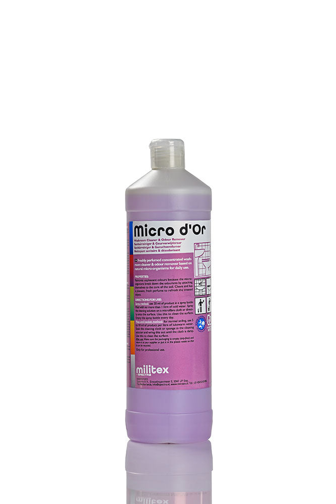 Militex Micro d'Or 1L – Geconcentreerde Sanitairreiniger & Geurverwijderaar