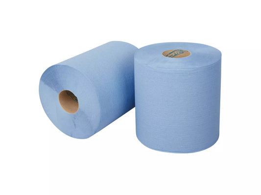 Midi Poetspapier Cellulose Blauw 1-laags 300m - 6 rollen