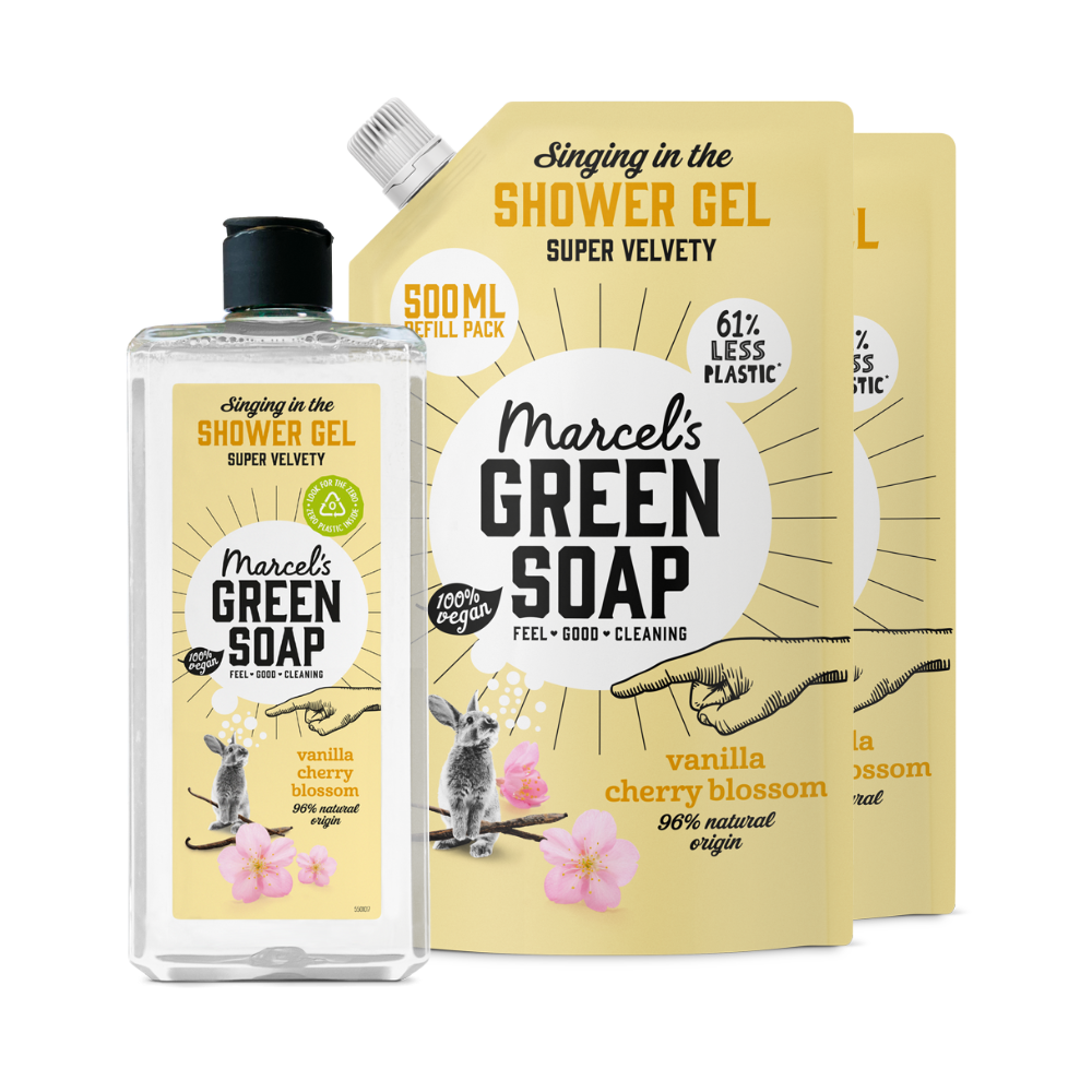 Douchegel Navulbundel Vanille & Kersenbloesem