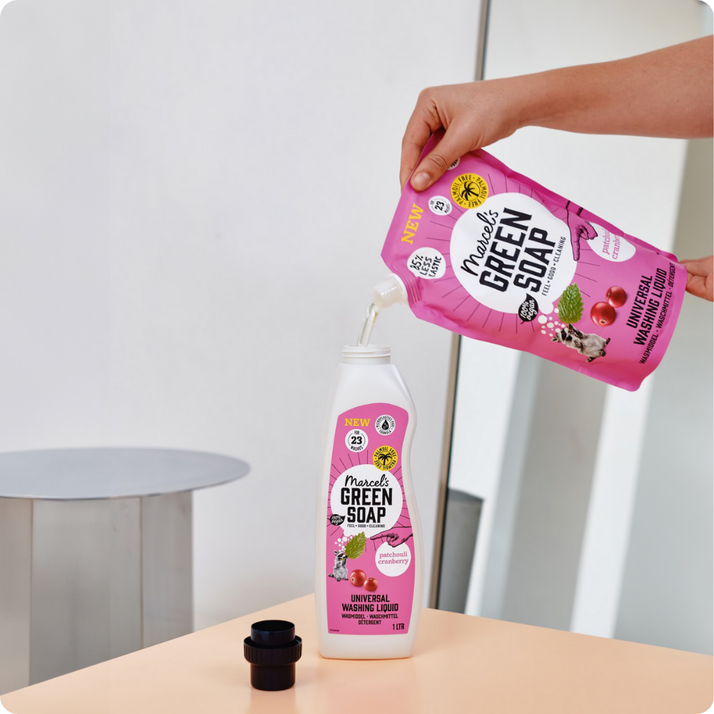 Universeel Wasmiddel Navulling Patchouli & Cranberry