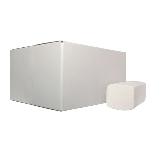 Handdoek 21x24cm Z-vouw tissue Wit 2laags 3200st - stuk