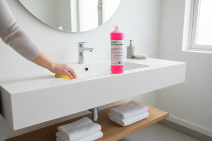Sanitair Reiniger – tijdens gebruik