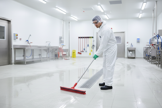 Vikan Aluminium Steel Rood – in gebruik